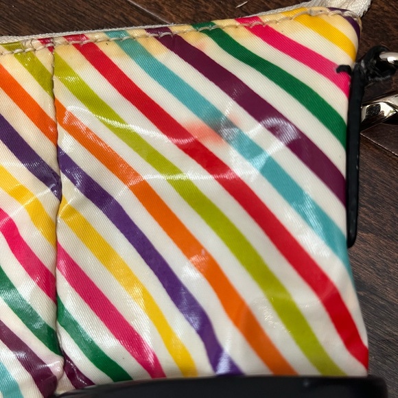 Kate Spade Multicolor Diagonal Stripe Diaper Bag with Black Handles - Picture 13 of 15